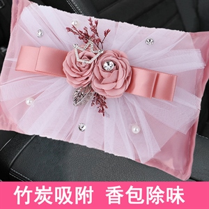 汽车皇冠香薰竹炭包 创意香包除异味祛甲醛车载内饰品车家两用,蓝龙车饰