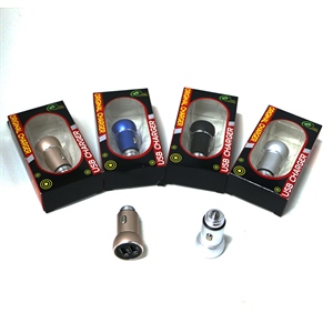 新款迷你安全锤双USB车载充电器多功能金属铝合金车充2.4A,先旺车品,新款专车专用长安糯玉米汽车坐垫