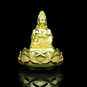 厂家直销 手工镶钻佛合金汽车摆件车载饰品摆设车内小佛香水座,德忠