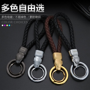 特价批发 思泊编织绳钥匙扣 汽车内饰用品挂件 时尚手抓皮绳挂扣,德忠