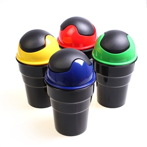 车载垃圾桶 双翻盖 创意迷你翻盖置物桶 置物箱 4色可选 R-2712,振涛车品