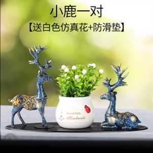 车内饰品摆件一路顺畅鹿摆件加车载活泼创意个性汽车用品摆件搭配,凯淘车品,小鹏G9