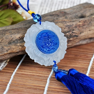 销量车载仿琉璃汽车挂件出入祝福车用挂饰后视镜挂件室车内装饰品,凯淘车品