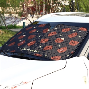 汽车遮阳挡 小熊铝膜夏季车用遮阳板 防晒隔热遮阳前档汽车用品,凯迪养护