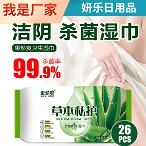 湿巾小包成人私处男女性随身湿纸巾杀菌妇科洁阴私密护理房事,义乌品彩
