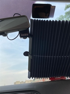 现货车内遮阳挡 通用型汽车遮阳帘太阳挡 便携式车用自动伸缩窗帘,义乌品彩