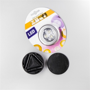 创意小夜灯车用家用橱柜灯 车顶3led灯 按压感应灯床头灯衣柜,义乌品彩