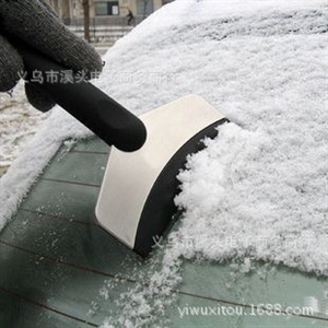 不锈钢雪铲 车用除雪铲子 铲雪器除霜除冰 冰刮 冬季汽车用品厂家,义乌品彩