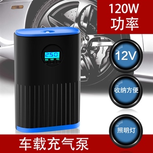 便携式汽车电动轮胎 多功能12v 智能数显加气泵 车载充气泵小轿车,义乌品彩