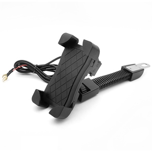 摩托车通用支架 5V2.1A充电型usb座 导航仪GPS支架JS-042,润东车饰