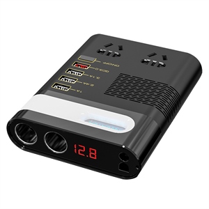 车载逆变器 12V/24V转220V电源转换器 多功能车载充电器,润东车饰