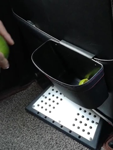 车载垃圾桶汽车椅背袋挂式皮革储物盒多功能垃圾袋汽车杂物收纳,义乌品彩