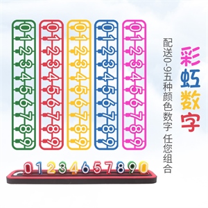 临时停车号码牌4D简约彩虹数字停车卡汽车内饰临时挪车停车牌批发,义乌品彩