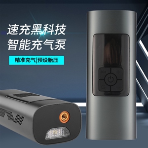 车载充气泵便携式汽车打气泵车用大功率电动无线轮胎加气泵打气筒,义乌品彩