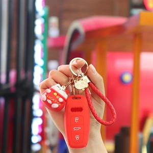 新款奥迪卡通汽车钥匙包,炫染车品