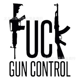 gun control车贴 汽车枪械反光贴纸 枪械E族,旺旺车饰,鼎匠mini