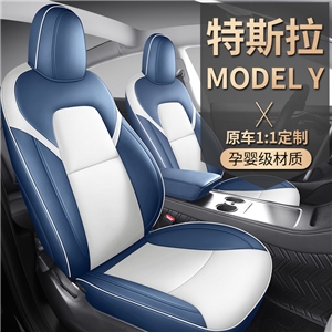 新款专车定制特斯拉ModelY纳帕皮汽车坐垫,车康喜